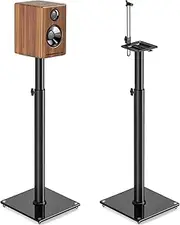 Bose TVON Speaker Stand Height Adjustable 32"-43" Bookshelf Speaker Stand Pair with 360° Swivel, Ideal for Home Theater and Music Studio, Set of 2