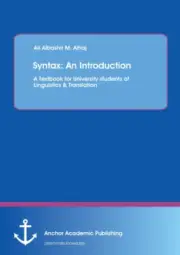 Syntax: An Introduction. A Textbook for University students of Linguistics &