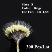 300Pcs/Lot Float Red/Beige Rubber Stopper S M L Fishing Float Bobber Stopper Flo