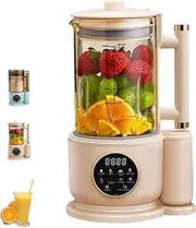Una Licuadora Inteligente Cocina Licua Y Se Lava Solo, Smoothie Blender and Juicer All in One, Portable 1.5l Multifunctional Quiet Electric Juicer (White)