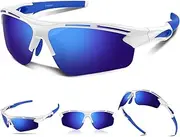 [Rosemal] Polarized Sports Sunglasses for Men Women Youth Baseball Running Cycling Driving Fishing Tennis Golf Motor TAC UV400 TR90
