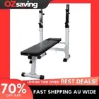 Fitness Workout Bench Adjustable Steel Durable Home Gym 100kg Black 0366