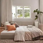 [koala] Stunner Sofa Bed 3-Seater (Queen Bed) with Space-Saving Storage, Tool-Free Assembly Furniture for Your Home Living Room, Limestone