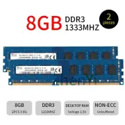 SKHynix 16GB 2x8GB DDR3 1333MHz PC3-10600 2Rx8 240Pin Desktop Memory RAM BT Blue