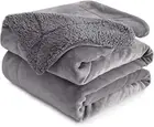 Sherpa Fleece Throw Blanket, 230 X 274Cm Double-Sided Super Soft Reversible Sofa