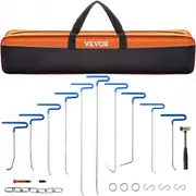VEVOR Rods Dent Removal Kit, 20 Pcs Paintless Dent Repair Rods, Stainless Steel Dent Rods, Whale Tail Dent Repair Tools, Professional Hail Dent Remova