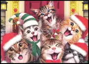 Greeting Card - Cat Kitten - Howard Robinson - Christmas 0885