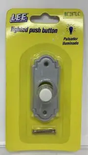 Lee Electrical BC287LC Lighted Screw Back Door Illuminated Bell Push Button 16 V