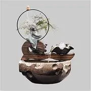 Buddha Statue Fountain, Tabletop Fountain Indoor Zen Relaxation for Home Office Décor, Water Fountains Housewarming Gift