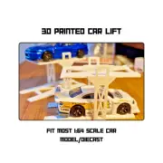 Hot Wheels Car Lift Stand Stackable Diorama Display Scale 1:64 3D Print