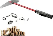 Telescopic Chip Rake,Retractable Chip Stick Rake Pusher | Poker Chip Collector Rake, Metal Supplies, Chips Harrow Collector, Portable Dice Putter Stick