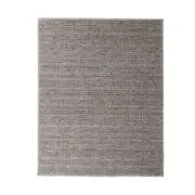 Charcoal Grid Handloom NZ Wool Rug 240x300cm