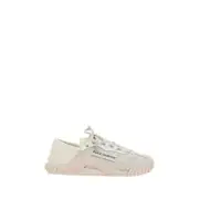 Dolce&Gabbana Women Ivory Sneakers Leather Lace Up Superflex Sole Trainer Shoes