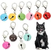 BELLIFFY 10pcs Pet Collar Bell Name Small Cat Collar Bell Pet Attached Tag For Dogs Dogs Cat Accessories for with Reflective Walking Hanging Chime Shape and Metal