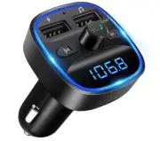 LENCENT Bluetooth FM Transmitter, Wireless Car Radio Adapter Kit