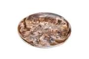 Tempa Marlow Round 36cm Polyresin Platter Food Serving Plate Tableware Espresso