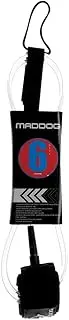 Maddog Board Leash Surf Leash Clear, 6'