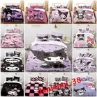 Girls Kuromi Duvet Cover Pillowcase Single Double Queen Doona Bedding Set Gift