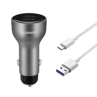 在飛比找e-Payless百利市購物中心優惠-HUAWEI 華為原廠 雙USB 車用快速充電器+5A Ty