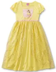 Disney BELLE Nightgown New Girl's 4 Beauty and the Beast Costume Dress Pajamas