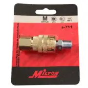 Milton S711 Kwik-Change Assembly 1/4in. M Style Coupler includes 727 plug
