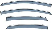 Window Visor Wind for Nissan Pulsar 2013-2018 Car Window Visor Awning Shelters Windshield Side Window Rain Sun Shade(N-01)