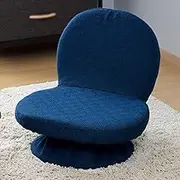 Yamazen SAGR-45 (NV) D Compact Rotating Chair, Agura Zashiki Chair, Foldable, for Kotatsu Finished Product, Navy