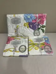 Vintage Christian Dior Wamsutta Supercale Plus Flat Double Fitted Sheet w/cases