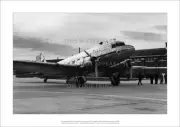TAA Douglas DC-3 'Hawdon' Art Print – At RAAF Laverton Base – 59 x 42 cm Poster
