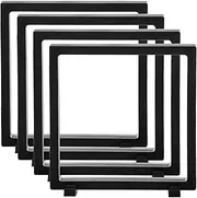 Szehap Set of 4 Pcs 3D Floating Display Case, 7 x 7 x 0.8 Inch Black Coin Display Frame Stand Holder for Challenge Coins, Medallions, Jewelry, Specimen