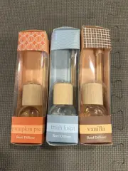 3 Chesapeake Bay Reed Diffuser Sets Pumpkin Pie, Fresh Linen, Vanilla New In Box