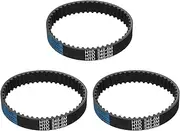 uxcell 3pcs HTD-5M Rubber Timing Belt 49 Teeth, 245mm Pitch Length x 15mm Width x 3.6mm Height, Closed Loop Pulley Timing Belt