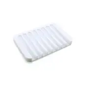 3PCS Bathroom Silicone Flexible Soap Dishes Storage Holder Soap box