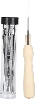 Felting Tool Set with 3 Needle Sizes - Wooden Handle and Black Storage Box for Crafting Small Animals, Dolls, and DIY Projects
