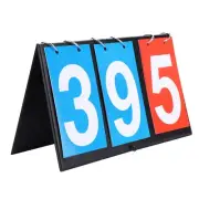 (3 Digit Red Blue)Portable Flip Sports Scoreboard Score Counter For Table DP