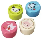 Torune Japan Mini Round Container Cups Sauce Case Panda Rabbit 4pcs