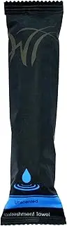 White Towel Services 10" x 10" inch Moist Cotton Towel Individually Wrapped - Unscented (Case of 50)