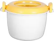 GREENADSCAPE Microwave Rice Cooker Portable Food Container for Cooking Rice Multi Functional Steamer for Home Office and More Convenient Double Vent Design