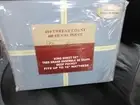 King Sheet Set 400 CT 100% COTTON SATEEN SLATE BLUE DESIGNER COLLECTION