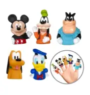NWT Disney Junior Mickey Mouse And Friends Bath Time Finger Puppets Bath Toys
