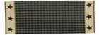 Country Primitive Farmhouse STURBRIDGE BLACK STAR TABLE RUNNER Check 36"