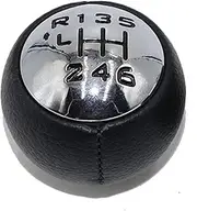 Gear Stick Knob for Fiat for Scudo 2 II 2007-2016 Manual Gear Selector Car Accessories Car Gear Shift Knob Lever Change Gearbox Shifter Leather Gear Shifter Stick(5 Speed)