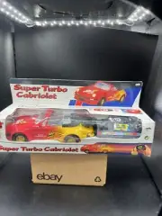 NOS Vintage Zap Toys Super Turbo Cabriolet Red Porsche 911 Radio Controlled