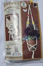 Design Works Zenbroidery Macrame Plant Hanger Kit New In Package
