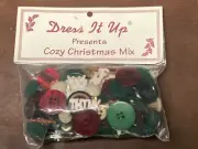 DRESS IT UP Buttons Cozy Christmas Mix Embellishment - Xmas Christmas