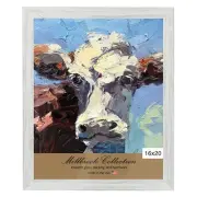 Country Chic 1.5" Wood Frame, 2mm glass and backing 16x20"-Marshmallow White-2Pk