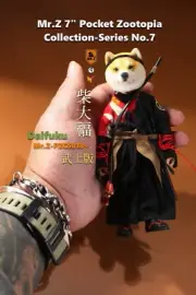 PZCS018+: Mr.Z Pocket Zootopia 7" Action Figure - Daifuku Samurai (Shiba Inu)