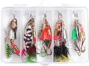 Unique Design Spinnerbait Spinner Lures Kit Pcs for Bass Trout Walleye Pike Salmon