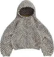 [heyheyshine] Oversized Leopard Print Hoodie Cheetah Hoodie Y2K Camo Hoodie Vintage Hoodie 2000s Streetwear Zipper Cardigan