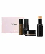 Celvoke "Holiday Base Make Kit" Oil, Primer, Foundation, Face Powder / 2 Colors